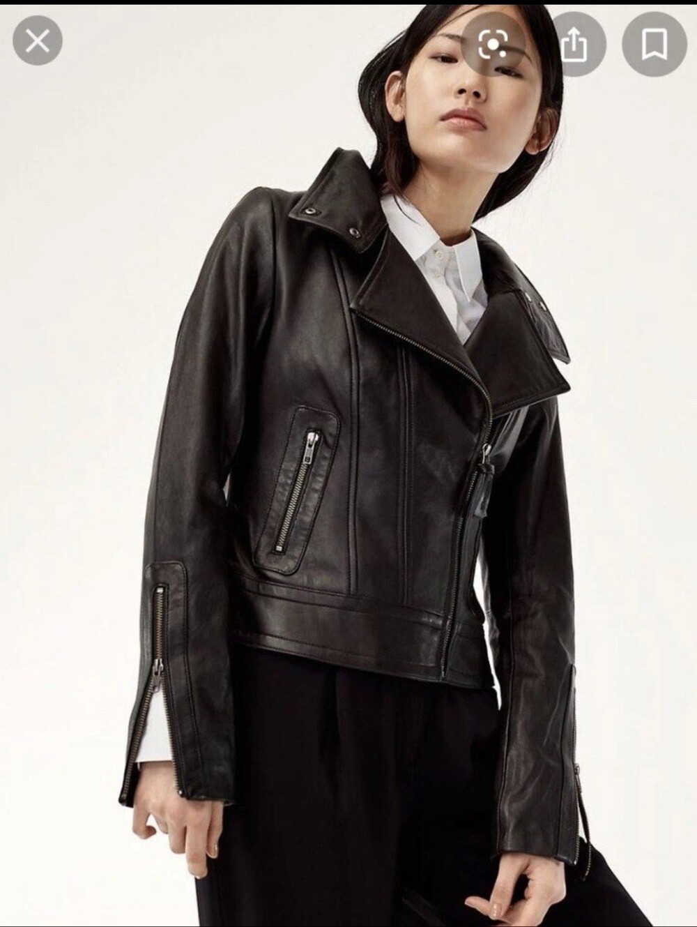 Mackage Kenya leather moto jacket, XXS